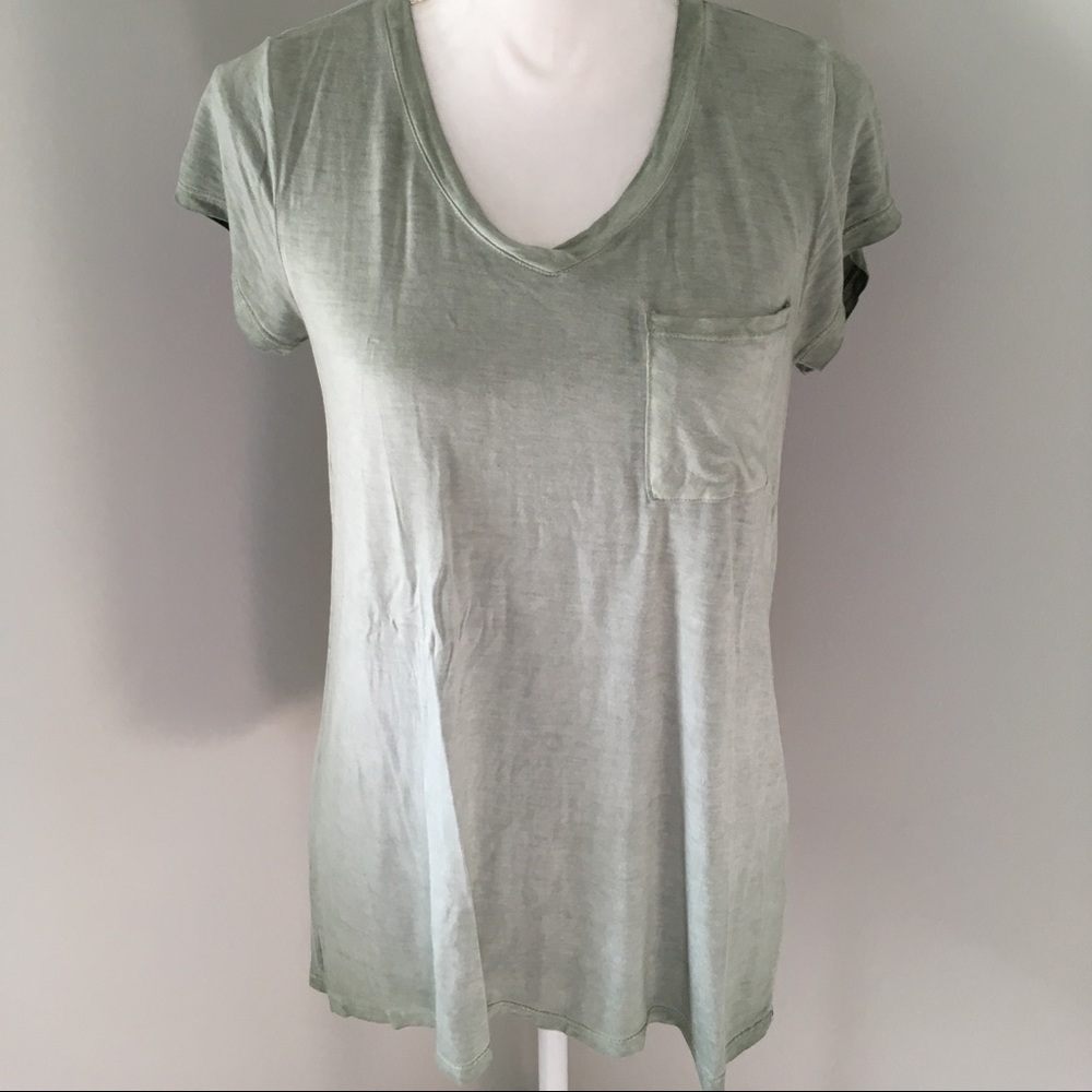 Celery color, very soft top.  NWOT